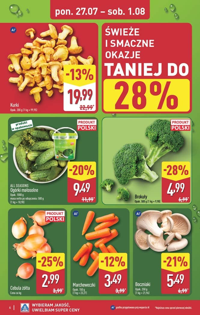 Aldi - Pełna oferta od poniedziałku 27.07 do soboty 1.08 6 puslapis