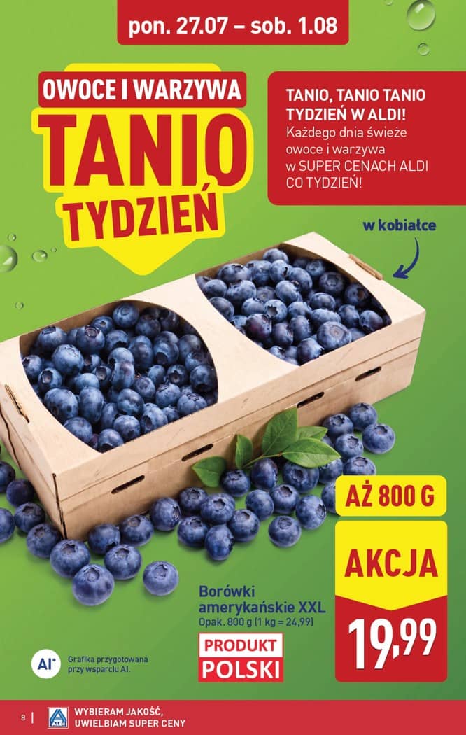 Aldi - Pełna oferta od poniedziałku 27.07 do soboty 1.08 8 puslapis
