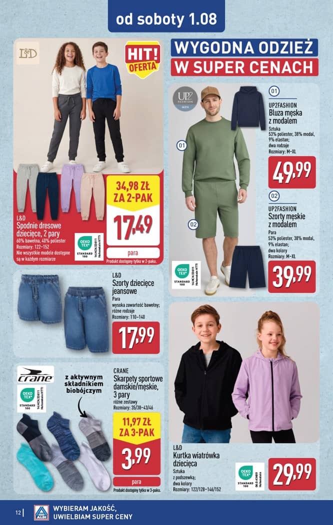 Aldi - Artykuły przemysłowe i tekstylia od środy 29.07 i od soboty 1.08 12 puslapis