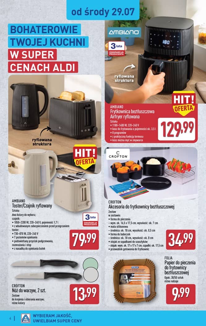 Aldi - Artykuły przemysłowe i tekstylia od środy 29.07 i od soboty 1.08 4 puslapis