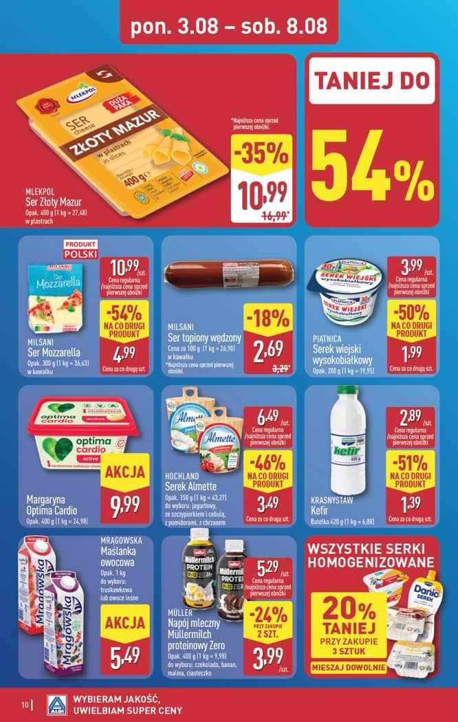 Aldi - Pełna oferta od poniedziałku 3.08 do soboty 8.08 10 puslapis