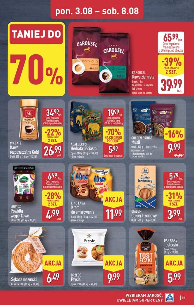 Aldi - Pełna oferta od poniedziałku 3.08 do soboty 8.08 15 puslapis