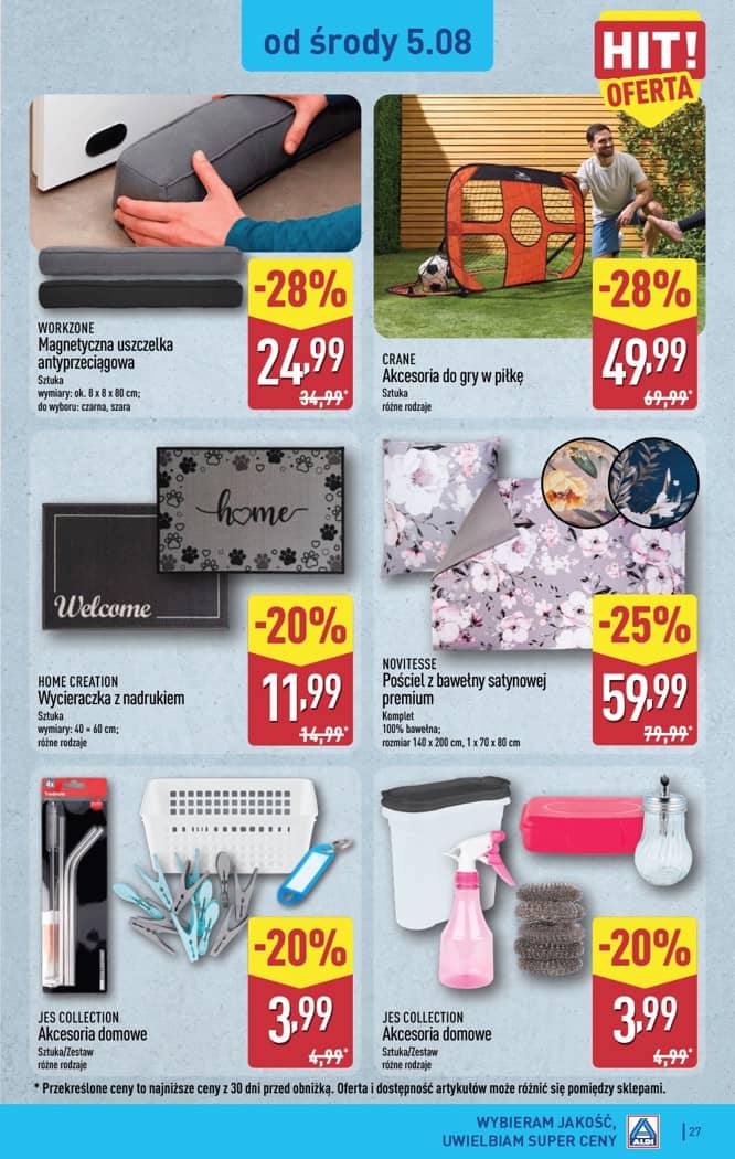 Aldi - Pełna oferta od poniedziałku 3.08 do soboty 8.08 27 puslapis
