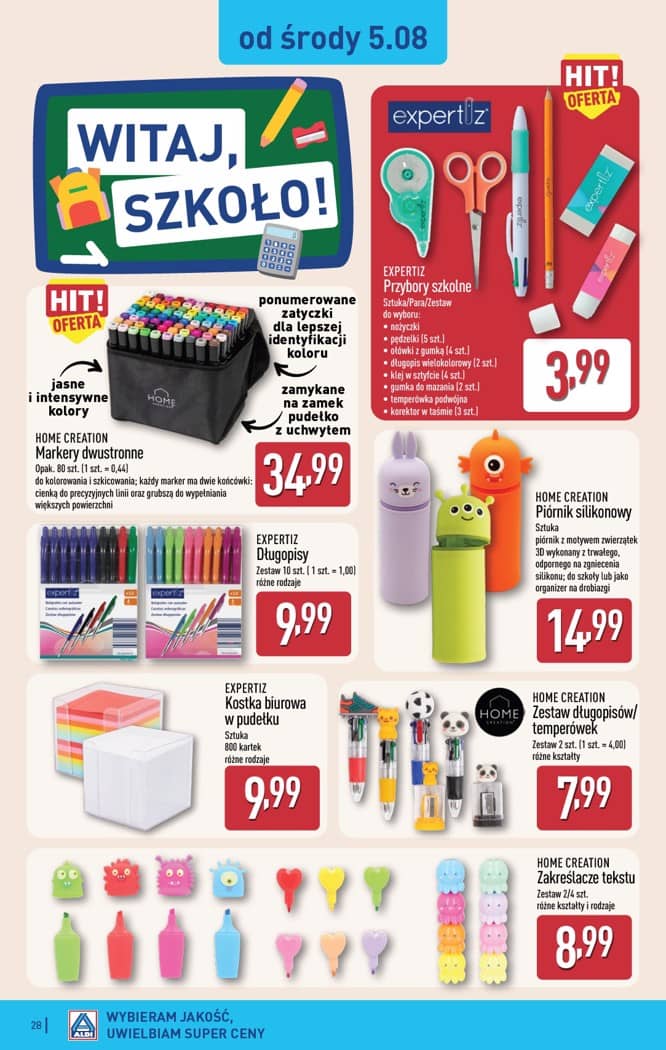 Aldi - Pełna oferta od poniedziałku 3.08 do soboty 8.08 28 puslapis