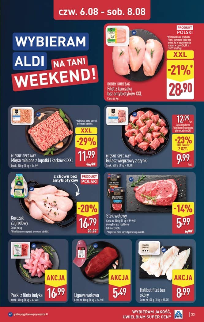 Aldi - Pełna oferta od poniedziałku 3.08 do soboty 8.08 33 puslapis