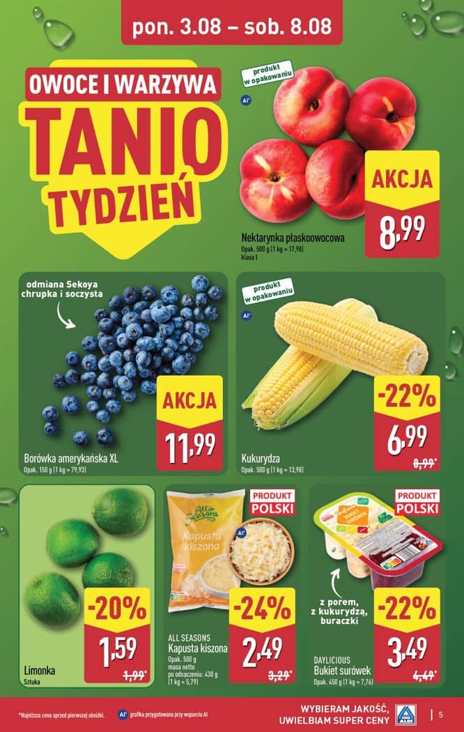 Aldi - Pełna oferta od poniedziałku 3.08 do soboty 8.08 5 puslapis