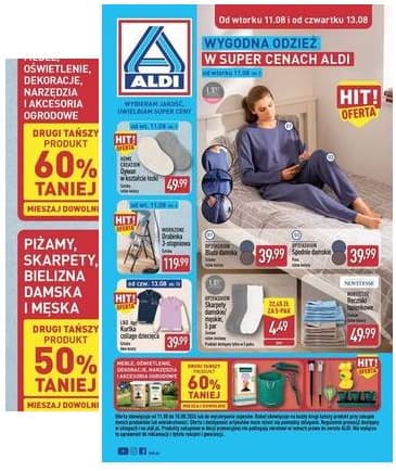 Aldi - Artykuły przemysłowe i tekstylia od wtorku 11.08 i od czwartku 13.08 2026-08-11 – 2026-08-13