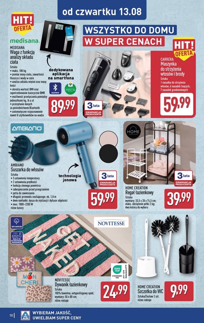 Aldi - Artykuły przemysłowe i tekstylia od wtorku 11.08 i od czwartku 13.08 10 puslapis
