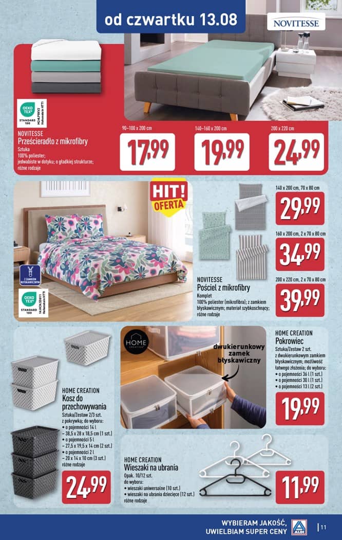 Aldi - Artykuły przemysłowe i tekstylia od wtorku 11.08 i od czwartku 13.08 11 puslapis