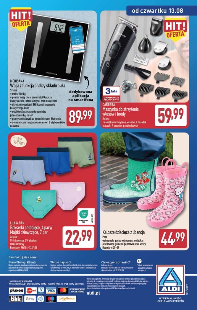 Aldi - Artykuły przemysłowe i tekstylia od wtorku 11.08 i od czwartku 13.08 15 puslapis