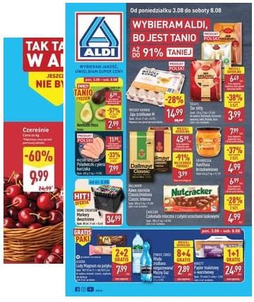 Aldi - Pełna oferta od poniedziałku 3.08 do soboty 8.08 IKI 2026-08-08