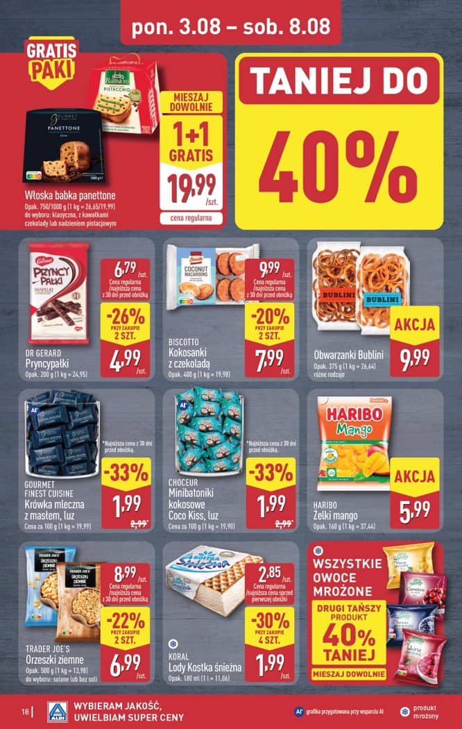 Aldi - Pełna oferta od poniedziałku 3.08 do soboty 8.08 18 puslapis