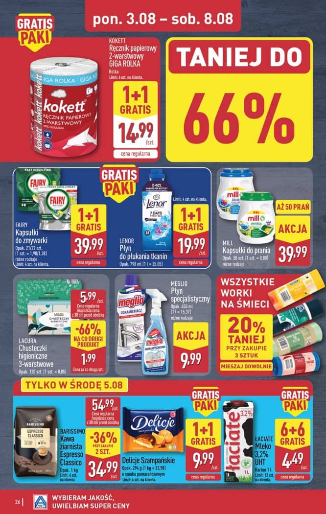 Aldi - Pełna oferta od poniedziałku 3.08 do soboty 8.08 26 puslapis