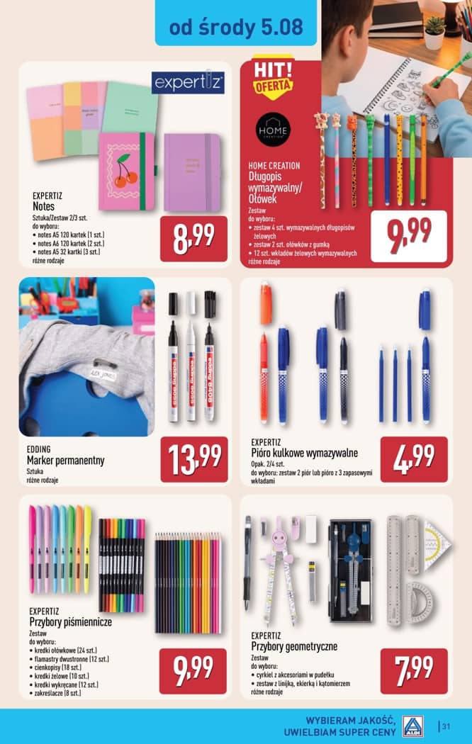 Aldi - Pełna oferta od poniedziałku 3.08 do soboty 8.08 31 puslapis