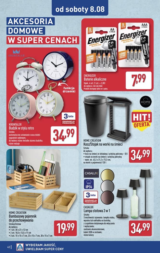 Aldi - Pełna oferta od poniedziałku 3.08 do soboty 8.08 42 puslapis