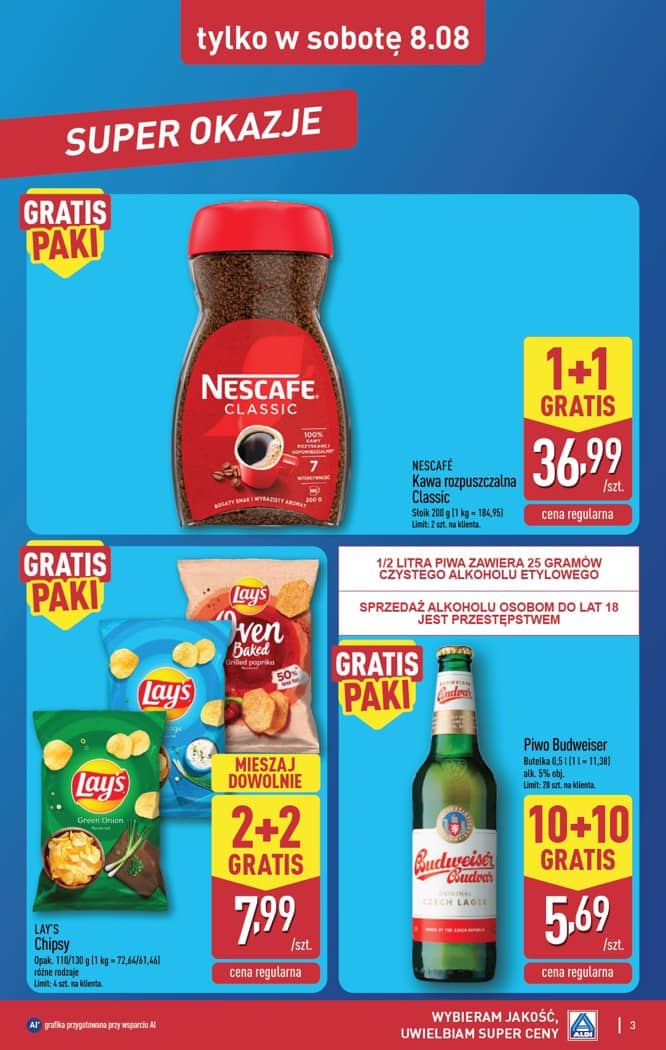 Aldi - Oferta weekendowa od czwartku 6.08 do soboty 8.08 3 puslapis