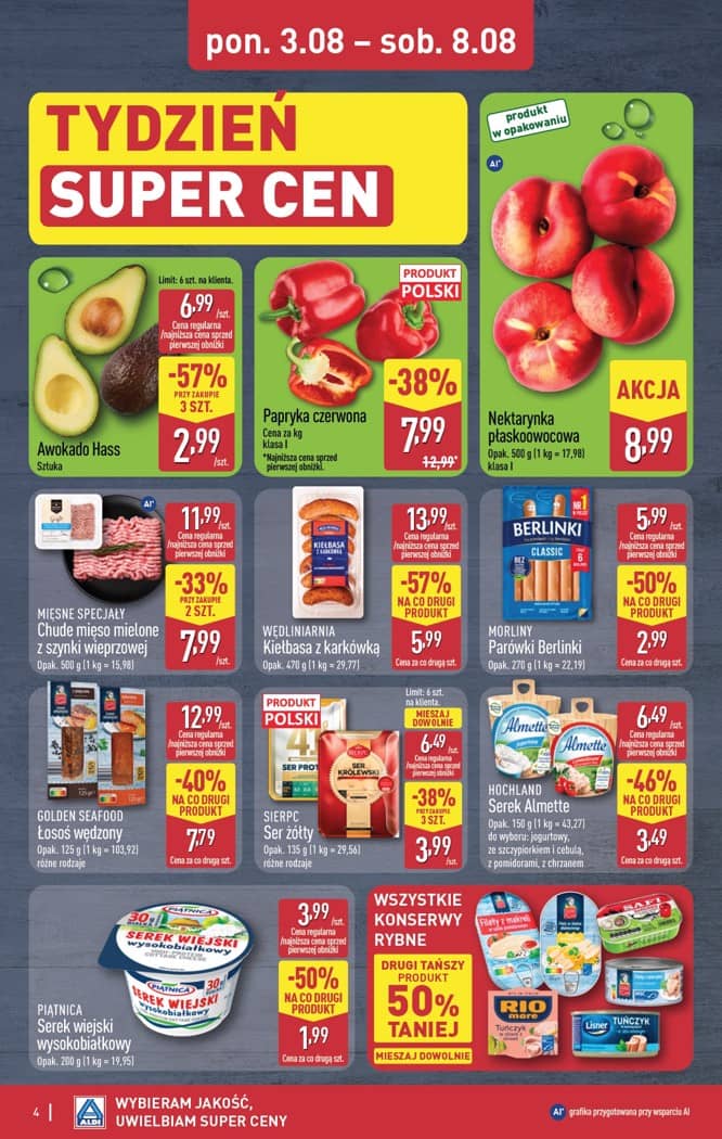 Aldi - Oferta weekendowa od czwartku 6.08 do soboty 8.08 4 puslapis