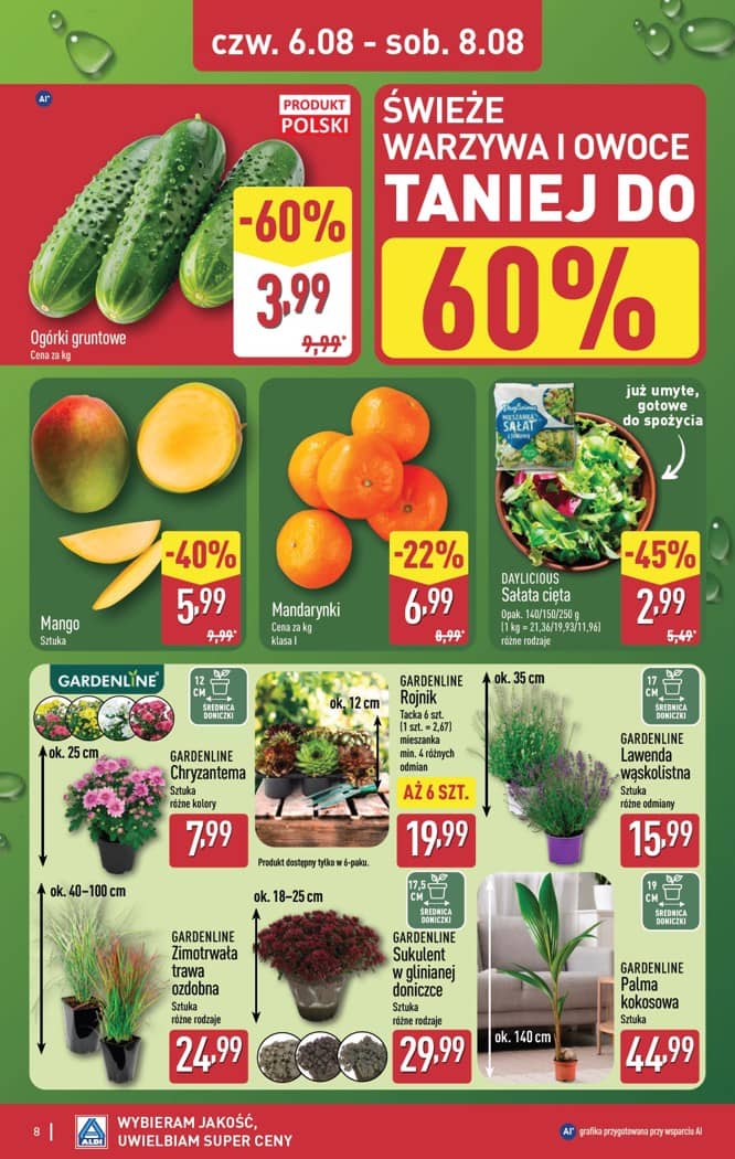 Aldi - Oferta weekendowa od czwartku 6.08 do soboty 8.08 8 puslapis