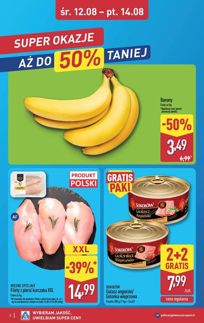 Aldi - Oferta weekendowa od środy 12.08 do piątku 14.08 2 puslapis