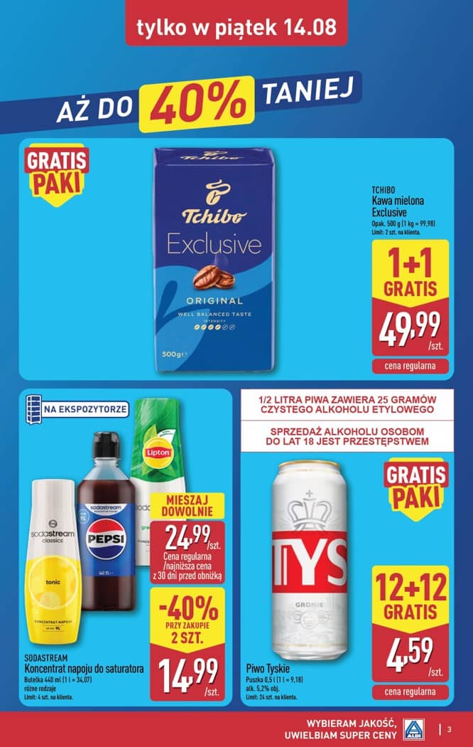 Aldi - Oferta weekendowa od środy 12.08 do piątku 14.08 3 puslapis