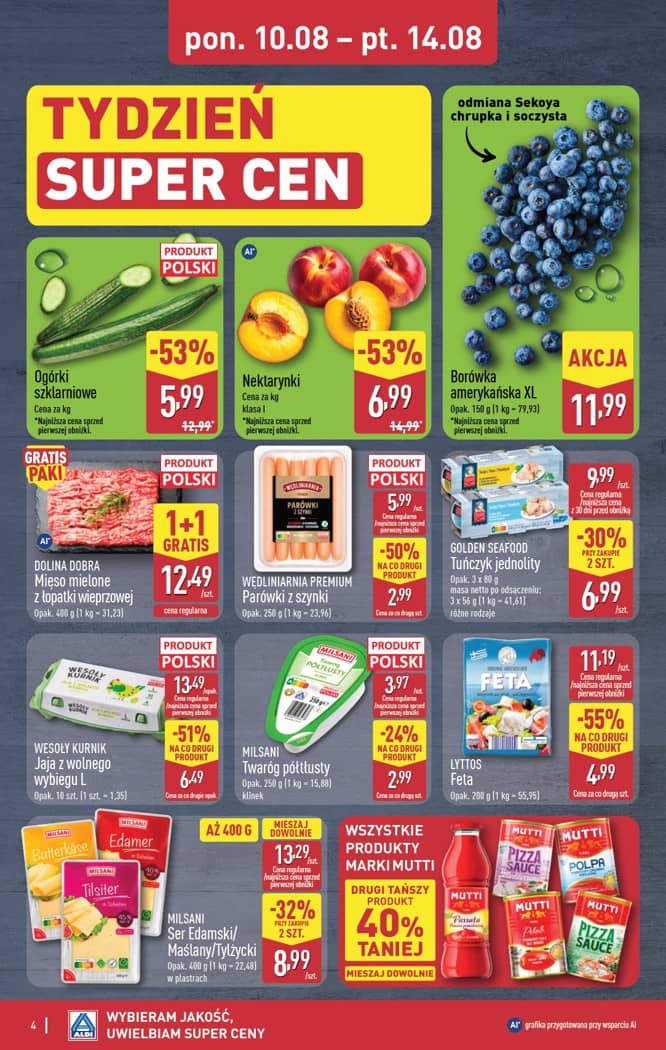 Aldi - Oferta weekendowa od środy 12.08 do piątku 14.08 4 puslapis