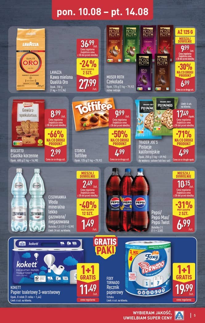 Aldi - Oferta weekendowa od środy 12.08 do piątku 14.08 5 puslapis