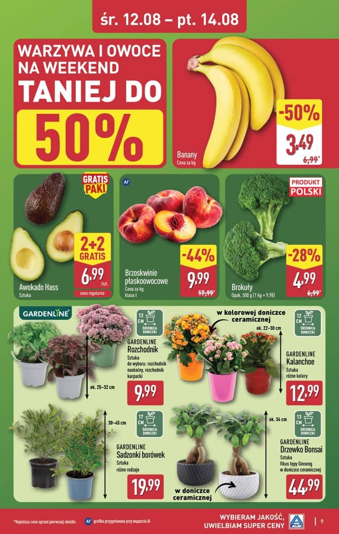Aldi - Oferta weekendowa od środy 12.08 do piątku 14.08 9 puslapis