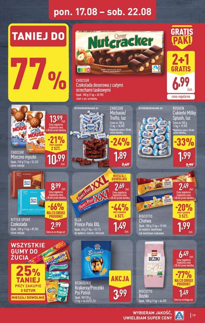 Aldi - Pełna oferta od poniedziałku 17.08 do piątku 21.08 19 puslapis