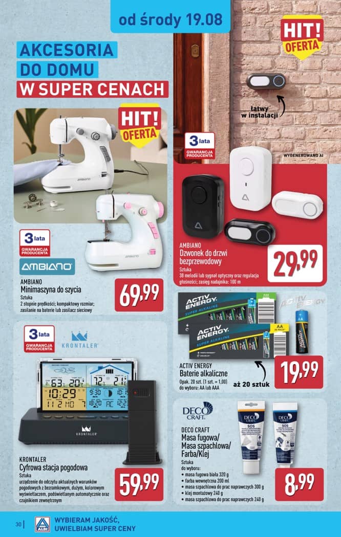 Aldi - Pełna oferta od poniedziałku 17.08 do piątku 21.08 30 puslapis