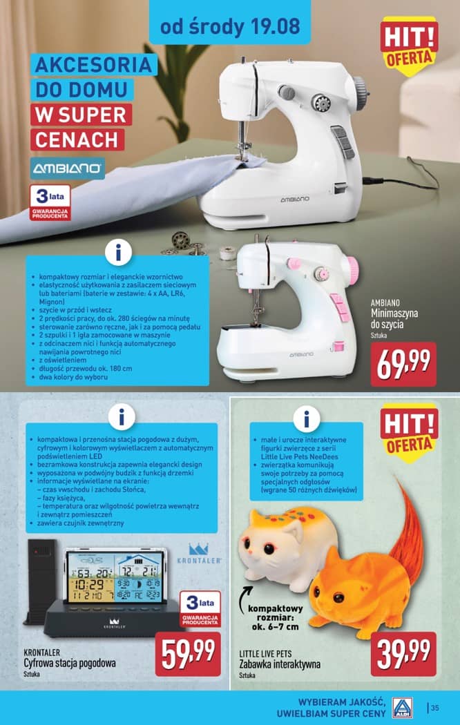Aldi - Pełna oferta od poniedziałku 17.08 do piątku 21.08 35 puslapis