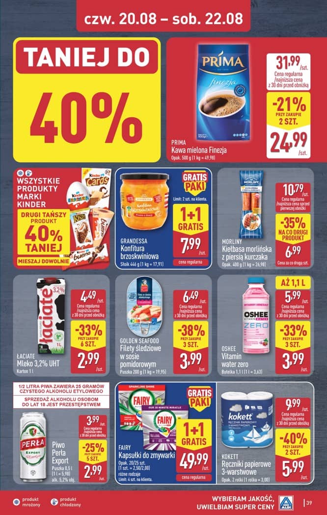 Aldi - Pełna oferta od poniedziałku 17.08 do piątku 21.08 39 puslapis