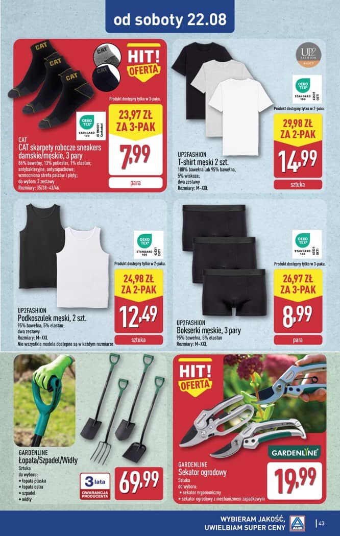 Aldi - Pełna oferta od poniedziałku 17.08 do piątku 21.08 43 puslapis
