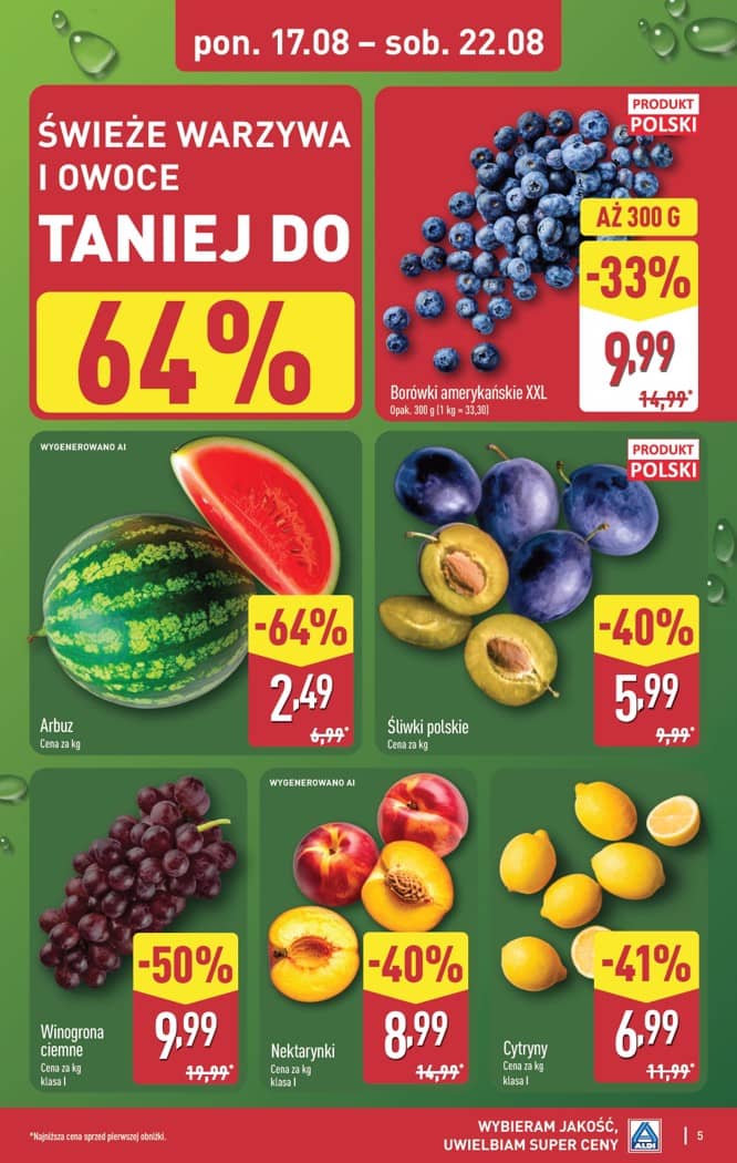 Aldi - Pełna oferta od poniedziałku 17.08 do piątku 21.08 5 puslapis