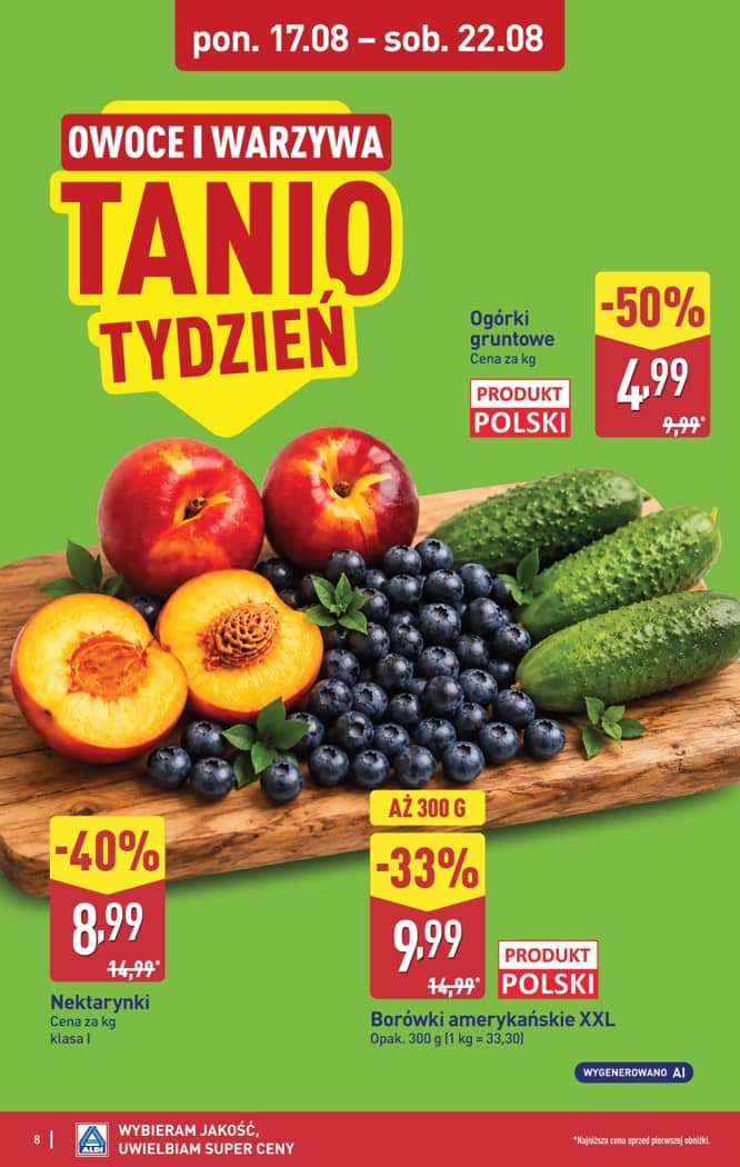 Aldi - Pełna oferta od poniedziałku 17.08 do piątku 21.08 8 puslapis