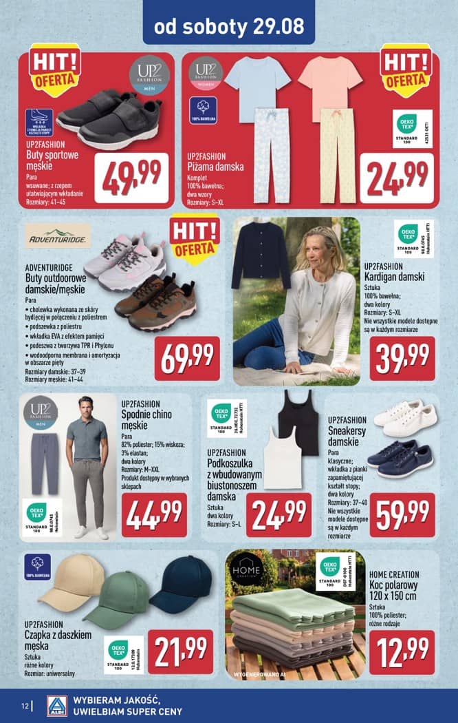 Aldi - Artykuły przemysłowe i tekstylia od środy 26.08 i od soboty 29.08 12 puslapis