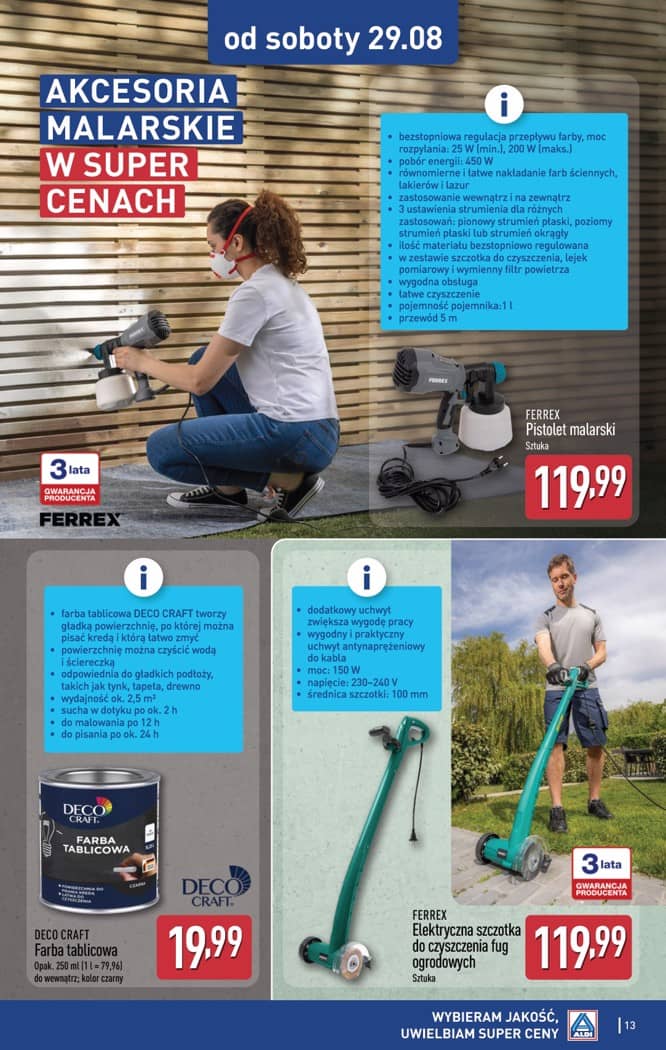 Aldi - Artykuły przemysłowe i tekstylia od środy 26.08 i od soboty 29.08 13 puslapis