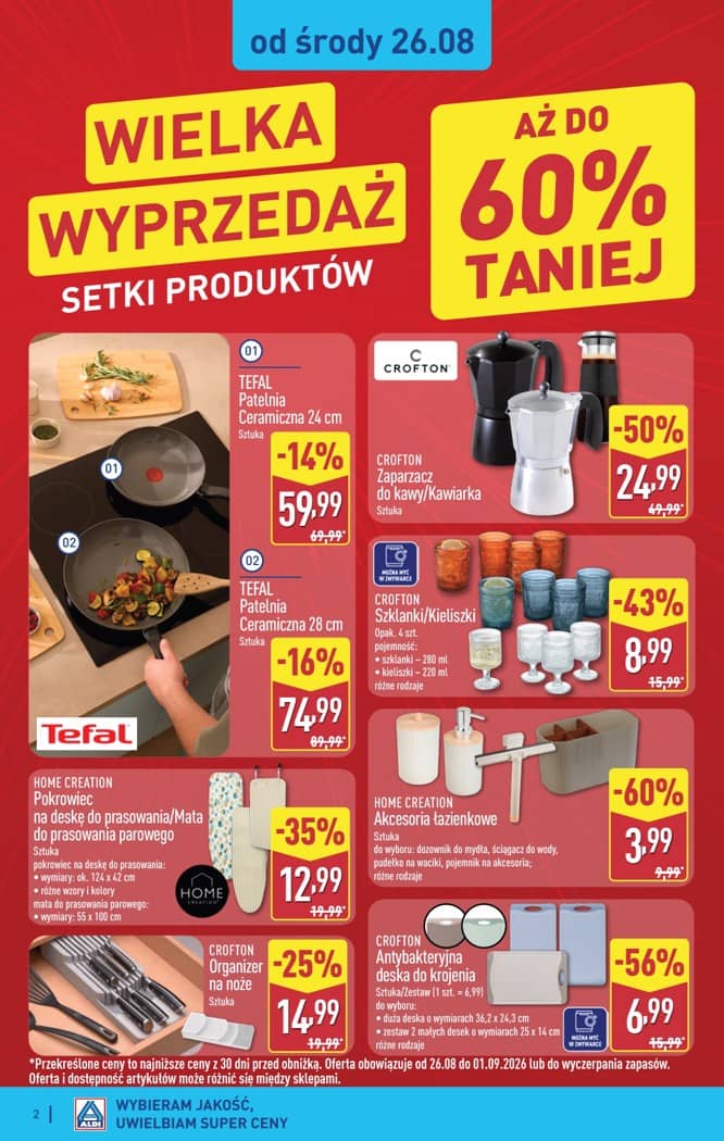 Aldi - Artykuły przemysłowe i tekstylia od środy 26.08 i od soboty 29.08 2 puslapis