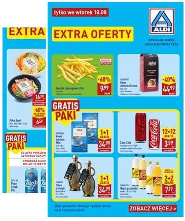 Aldi - Extra oferta tylko we wtorek 18.08 2026-08-18 – 2026-08-18