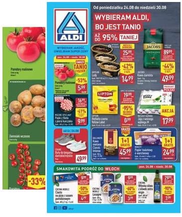 Aldi - Pełna oferta od poniedziałku 24.08 do niedzieli 30.08 2026-08-24 – 2026-08-30