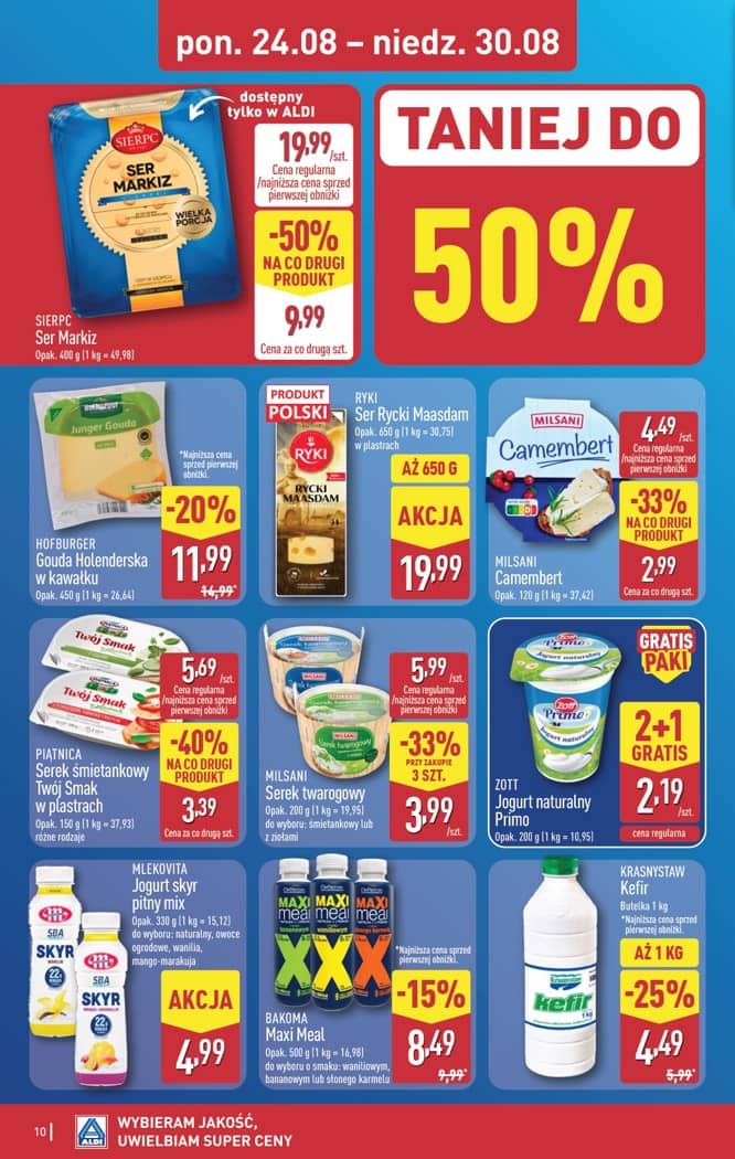 Aldi - Pełna oferta od poniedziałku 24.08 do niedzieli 30.08 10 puslapis