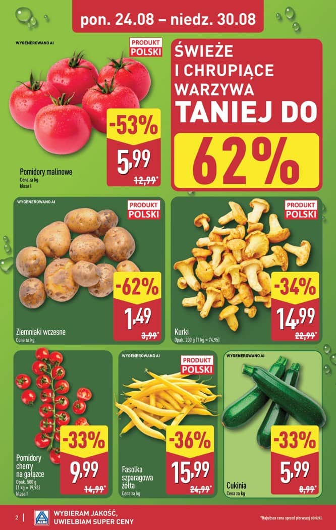 Aldi - Pełna oferta od poniedziałku 24.08 do niedzieli 30.08 2 puslapis