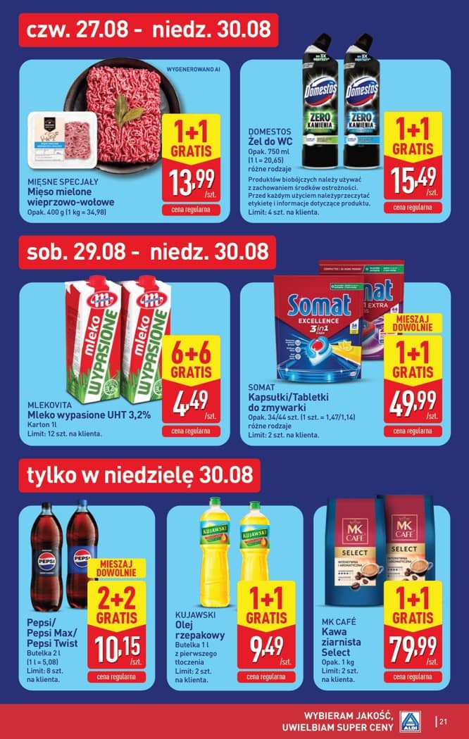 Aldi - Pełna oferta od poniedziałku 24.08 do niedzieli 30.08 21 puslapis
