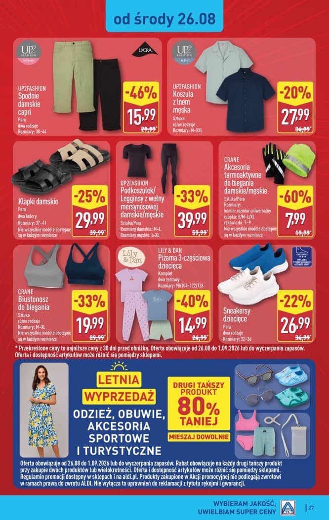 Aldi - Pełna oferta od poniedziałku 24.08 do niedzieli 30.08 27 puslapis