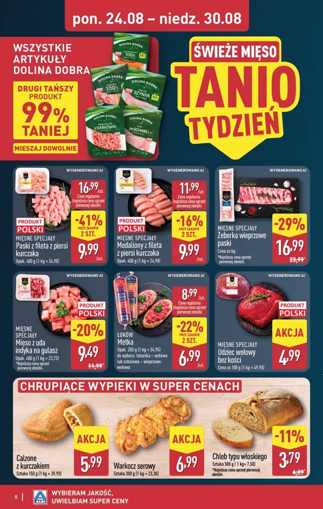 Aldi - Pełna oferta od poniedziałku 24.08 do niedzieli 30.08 8 puslapis