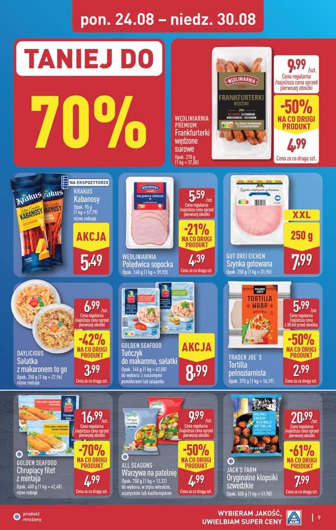 Aldi - Pełna oferta od poniedziałku 24.08 do niedzieli 30.08 9 puslapis