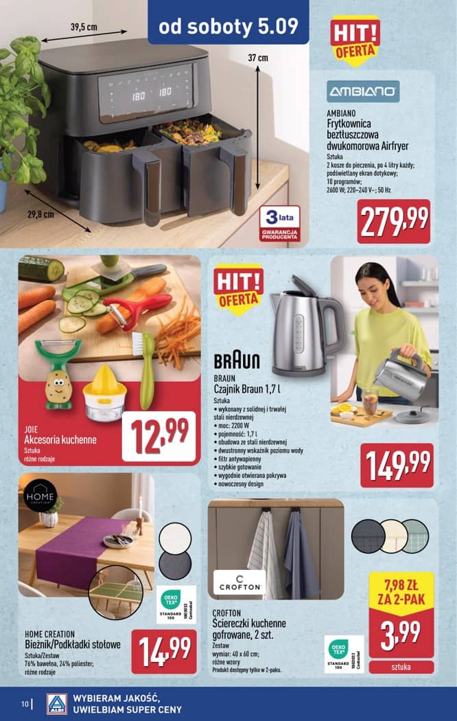 Aldi - Artykuły przemysłowe i tekstylia od środy 2.09 i od soboty 5.09 10 puslapis