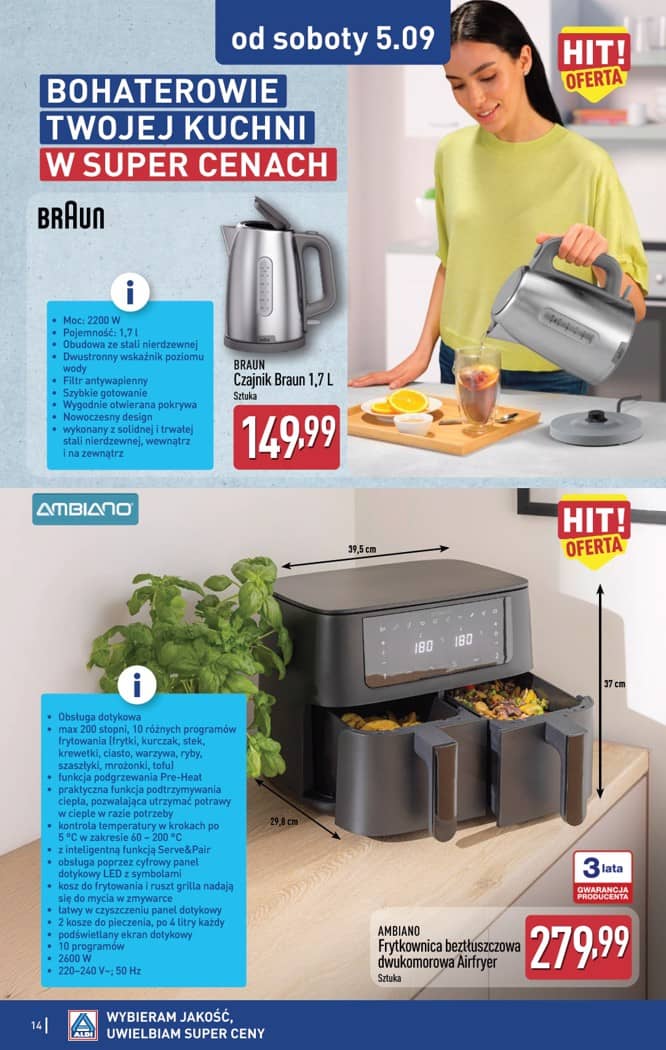 Aldi - Artykuły przemysłowe i tekstylia od środy 2.09 i od soboty 5.09 14 puslapis