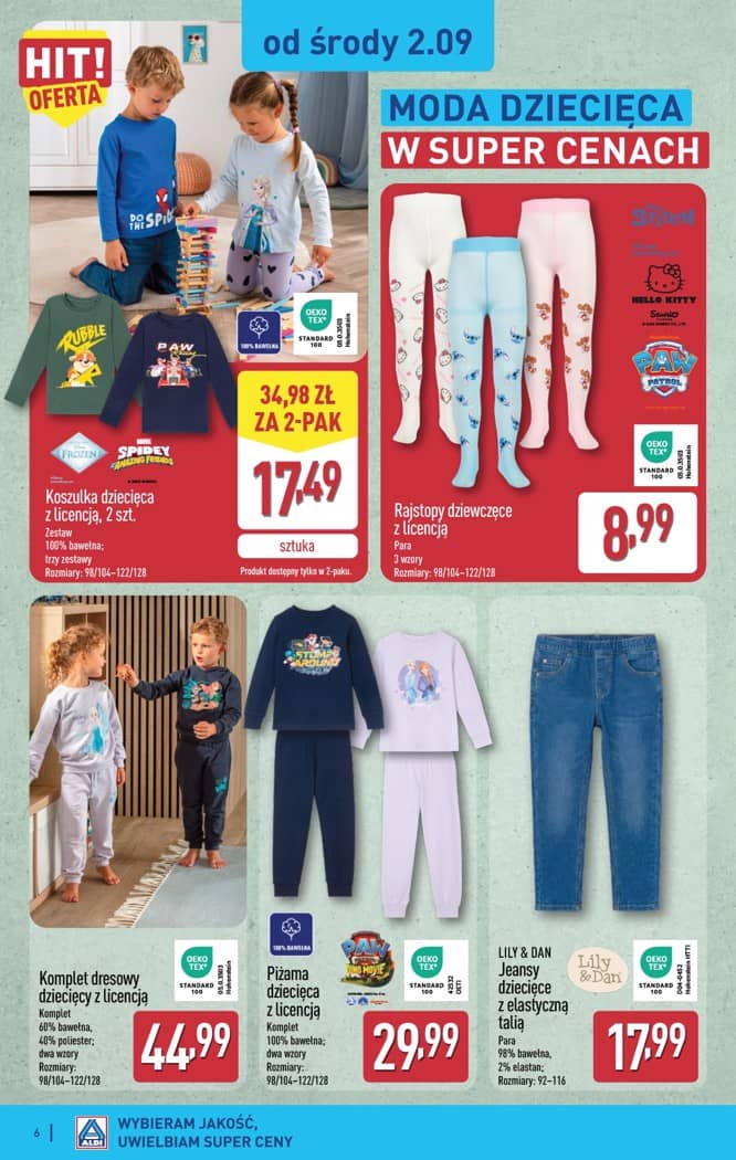 Aldi - Artykuły przemysłowe i tekstylia od środy 2.09 i od soboty 5.09 6 puslapis