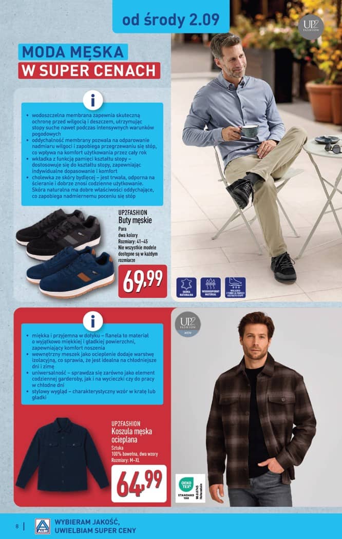 Aldi - Artykuły przemysłowe i tekstylia od środy 2.09 i od soboty 5.09 8 puslapis