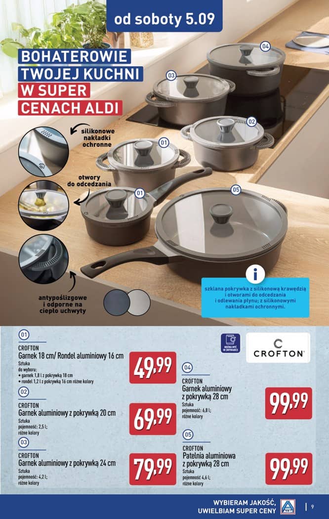 Aldi - Artykuły przemysłowe i tekstylia od środy 2.09 i od soboty 5.09 9 puslapis